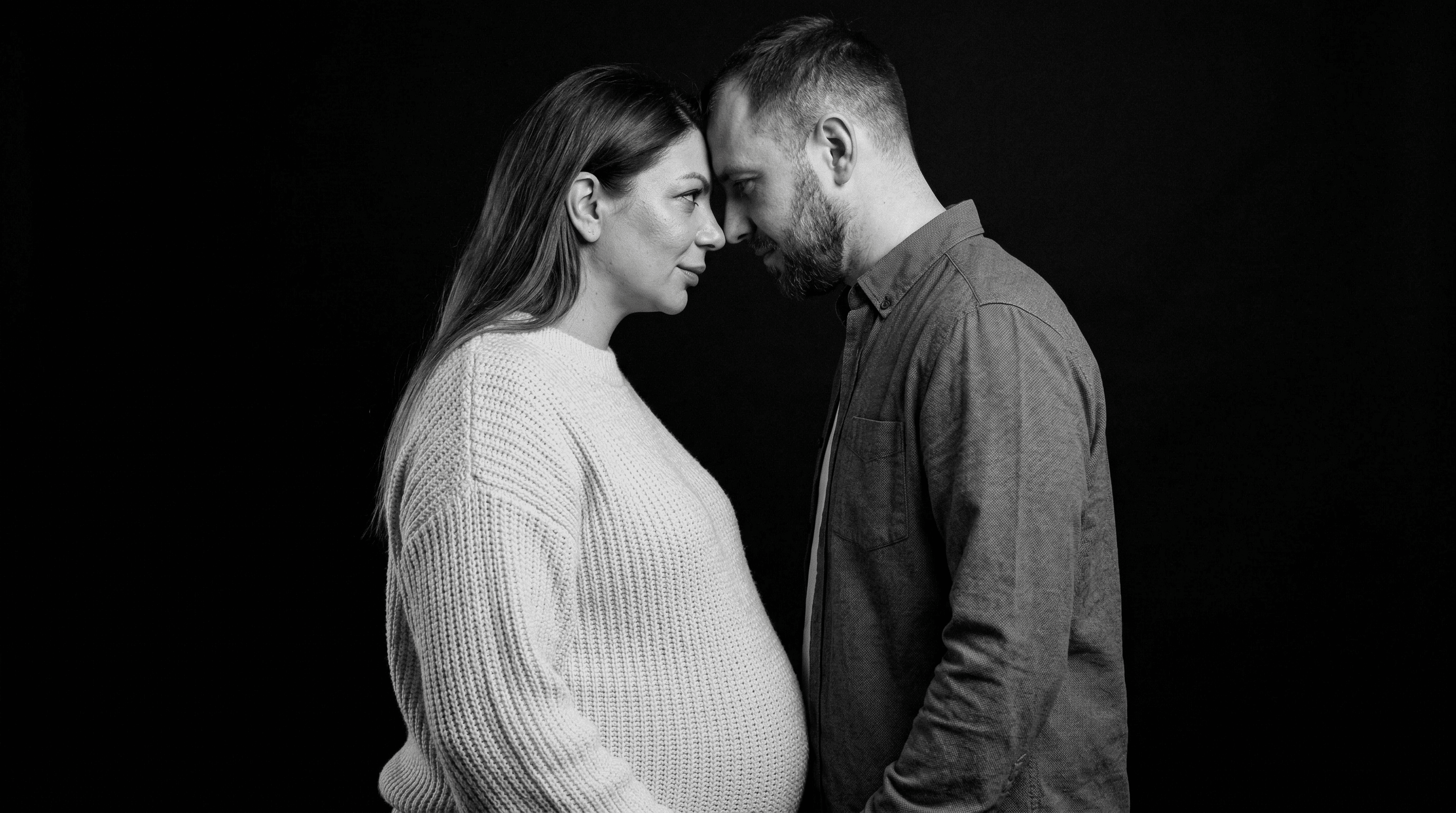 Фотосессия беременной с мужем