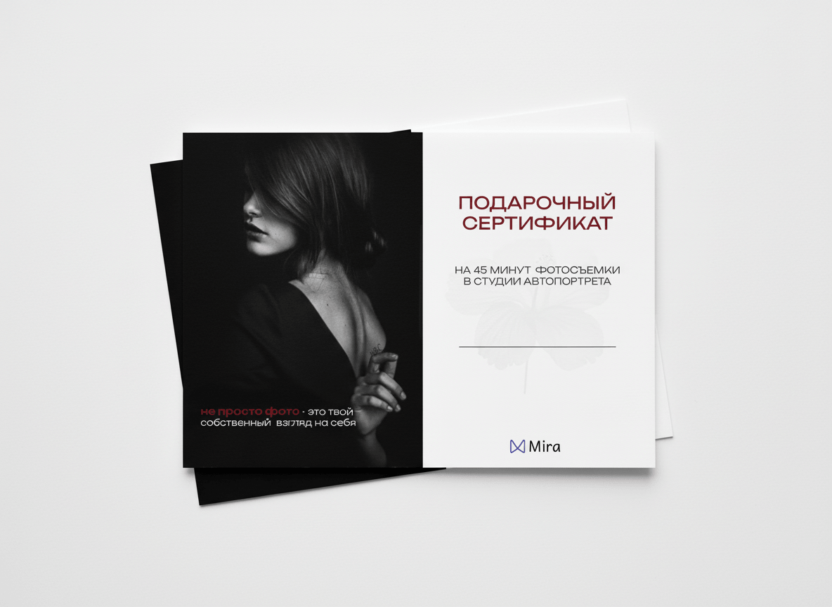 Подарочный сертификат на фотосессию